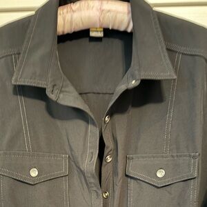 Eddie Bauer lightweight travel shirt dress, size L